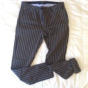 Scotch and Soda Striped Chinos in Mott style